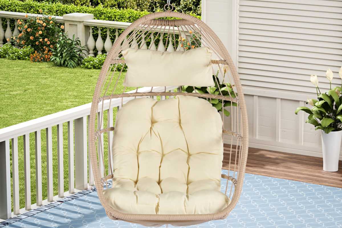 Chaise suspendue en exterieur